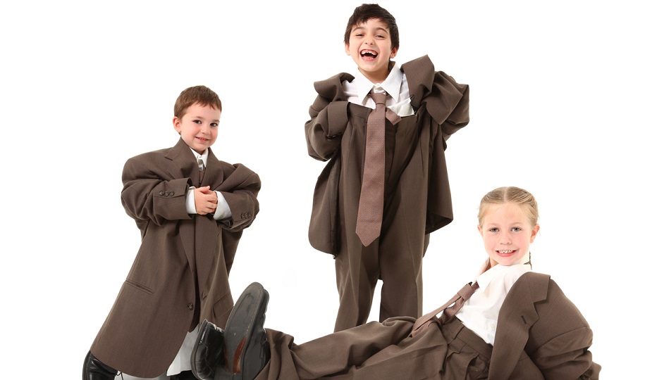 Adorable Kids in Over Sized Suits
