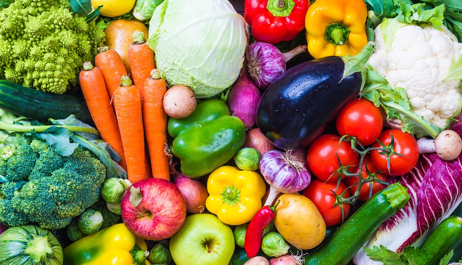 Vegetables and fruits.